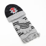 بكج SPIDER MAN طاقية + كفوف + لفحة لون رمادي وأسود