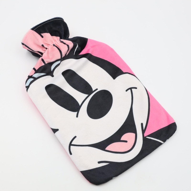 ⁦قربة للماء الساخن بتصاميم شخصيات ديزني ميني ماوس لون زهري⁩ - الصورة ⁦1⁩