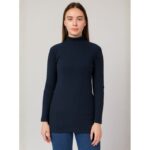 بلوزة بودي جولف بأكمام طويلة للنساء لون كحلي