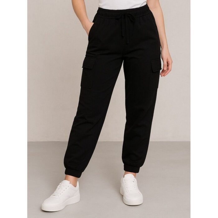 ⁦بنطلون بناتي لون أسود⁩ - الصورة ⁦2⁩