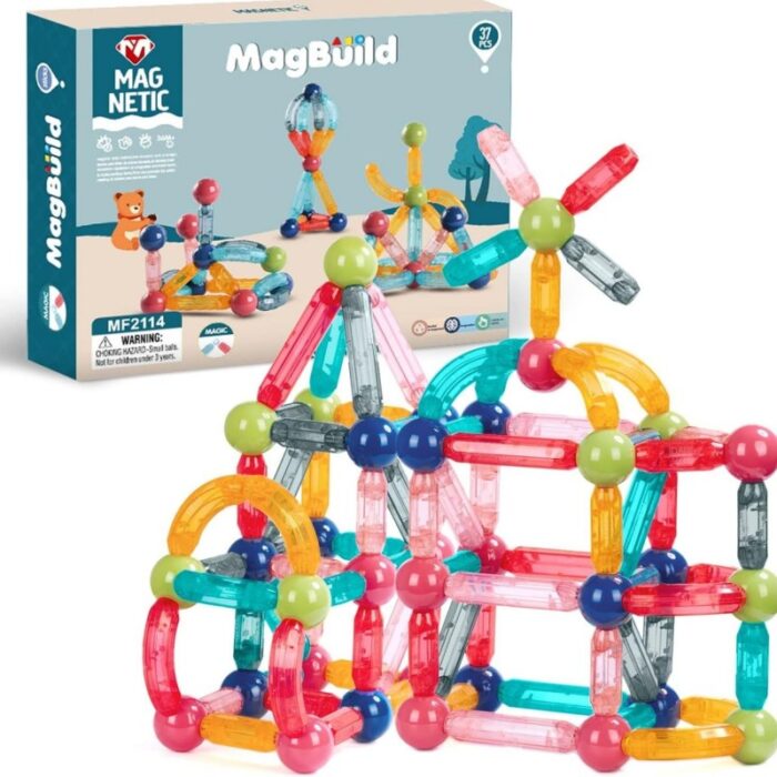 103391675_68deaa3ed92d5 لعبة مكعبات بناء مغناطيسية شكل مواسير 66قطعة - الصورة 1