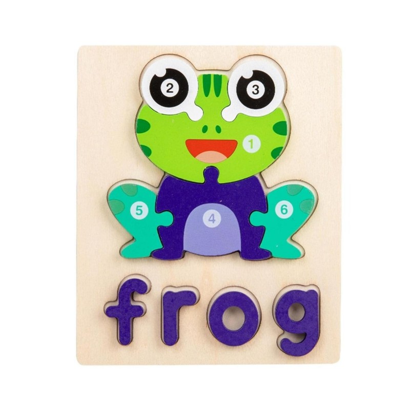 ⁦لعبة بزل حيوانات frog تعلمية⁩ - الصورة ⁦1⁩