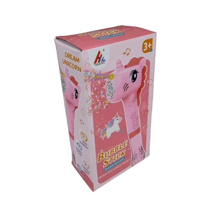 ⁦لعبة عصا الفقاعات بتصميم اليونيكورن (زهري)⁩ - الصورة ⁦3⁩
