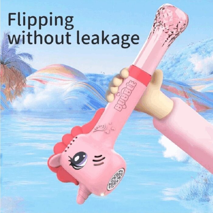 ⁦لعبة عصا الفقاعات بتصميم اليونيكورن (زهري)⁩ - الصورة ⁦5⁩