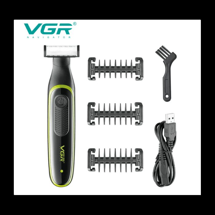 ⁦VGR V-017 Men's Electric Beard Shaver -Black⁩ - الصورة ⁦2⁩