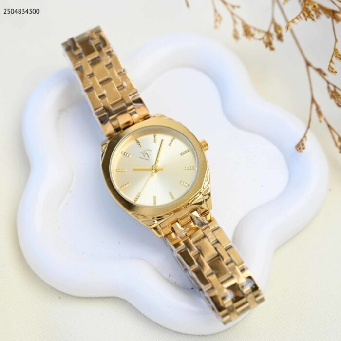 103391807_68e2e6745380e ساعة يد نسائية أنيقة لون ذهبي - الصورة 1