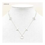 ⁦سلسال ماركة طويل لون فضي⁩ - الصورة ⁦2⁩