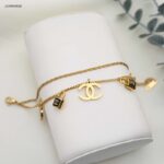 سوار ماركة سلسلتين لون ذهبي