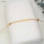 سوار تنس لون ذهبي