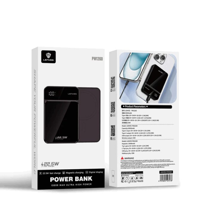 ⁦Lenyes PW129D POWER BANK مع كفالة سنة⁩ - الصورة ⁦7⁩