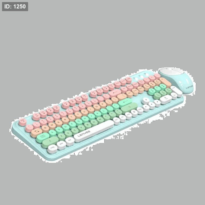 103392459_68e2e951644af Lenyes WK103- KEYBOARD + MOUSE SET مع كفالة سنة - الصورة 1