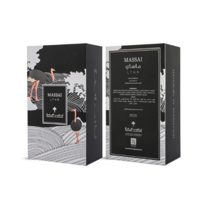 ⁦Massai Leather Eau de Parfum By Ibrahim Al Quraishi For Unisex 75ML⁩ - الصورة ⁦2⁩