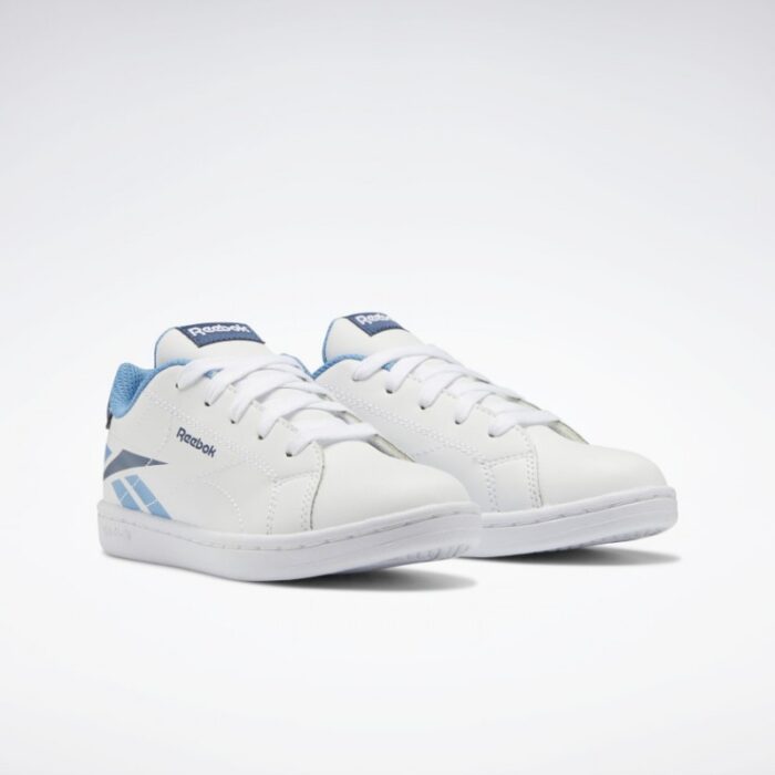 ⁦حذاء ريبوك رويال كومبليت للأطفال لون أبيض وأزرق ونعل أبيض- Reebok Kids' Royal Complete Shoes⁩ - الصورة ⁦3⁩