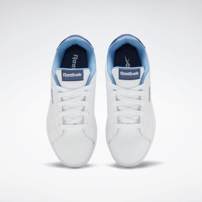 ⁦حذاء ريبوك رويال كومبليت للأطفال لون أبيض وأزرق ونعل أبيض- Reebok Kids' Royal Complete Shoes⁩ - الصورة ⁦6⁩