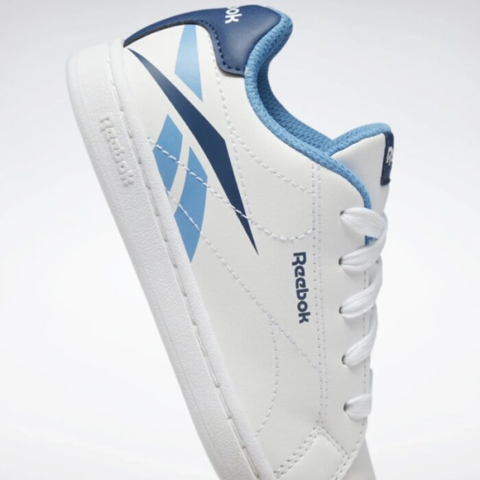 ⁦حذاء ريبوك رويال كومبليت للأطفال لون أبيض وأزرق ونعل أبيض- Reebok Kids' Royal Complete Shoes⁩ - الصورة ⁦7⁩