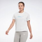 ⁦Reebok Womens' WOR Supremium T-shirt-تيشيرت ريبوك وور سوبرميوم للنساء لون أبيض⁩ - الصورة ⁦2⁩