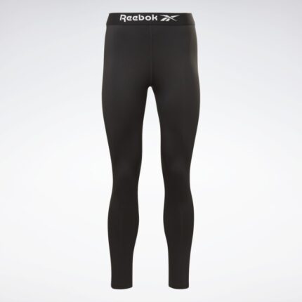 Reebok Womens' Workout Ready Basic Leggings- بنطلون ريبوك ضيق رياضي للنساء لون أسود‏