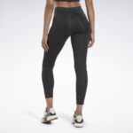 ⁦Reebok Womens' Workout Ready Basic Leggings- بنطلون ريبوك ضيق رياضي للنساء لون أسود‏⁩ - الصورة ⁦3⁩