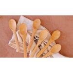 طقم 6 معالق صغار خشب بامبو