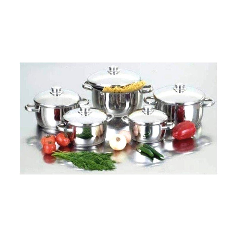 ⁦طقم 5 طناجر ستانلس ستيل⁩ - الصورة ⁦1⁩