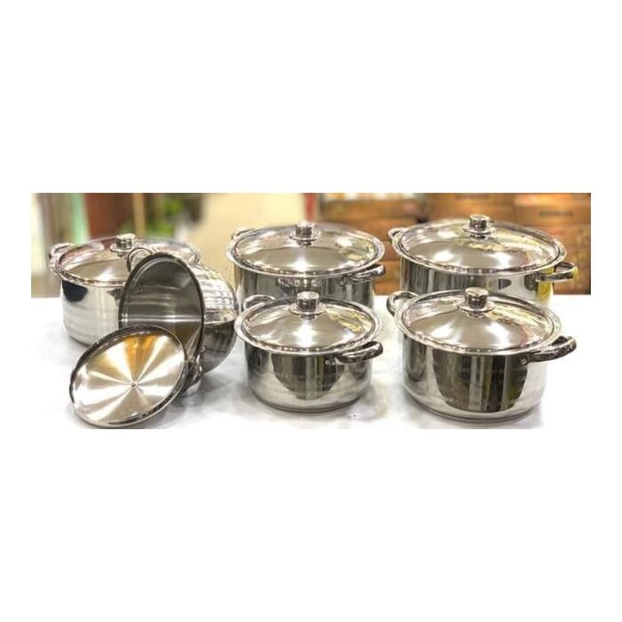 ⁦طقم 5 طناجر ستانلس ستيل⁩ - الصورة ⁦3⁩