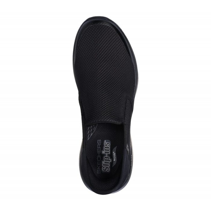 ⁦Skechers Men's Slip-ins: GO WALK Arch Fit - Hands Free Shoes - حذاء سكيتشرز ليب اون: جو ووك ارتش فيت هاند فري للرجال لون أسود⁩ - الصورة ⁦2⁩