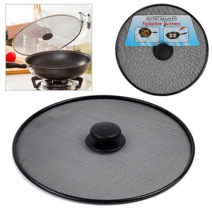 ⁦غطاء مقلى شبك قطر 25 سم لمنع خروج الزيت الساخن اثناء القلي⁩ - الصورة ⁦2⁩