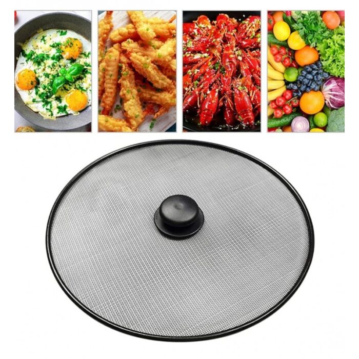 ⁦غطاء مقلى شبك قطر 25 سم لمنع خروج الزيت الساخن اثناء القلي⁩ - الصورة ⁦4⁩