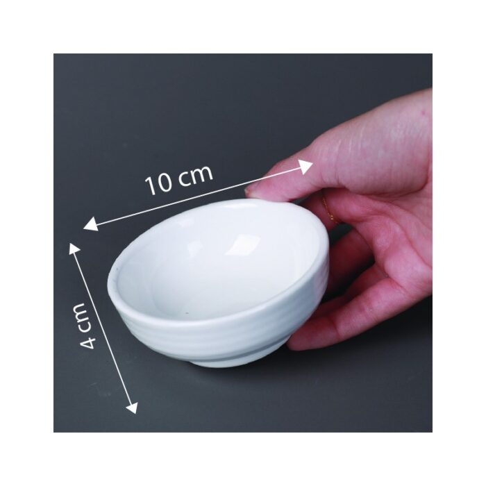 ⁦زبدية بورسلان9.5*9.5*4⁩ - الصورة ⁦3⁩