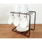 ⁦ستاند مجات وصحون اسود معدن⁩ - الصورة ⁦2⁩