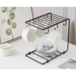 ⁦ستاند مجات وصحون اسود معدن⁩ - الصورة ⁦3⁩