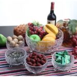 ⁦طقم ضيافة زجاج 13 قطعة ( جاط+ 6 صحون مكسرات+6 صحون ضيافة)⁩ - الصورة ⁦5⁩