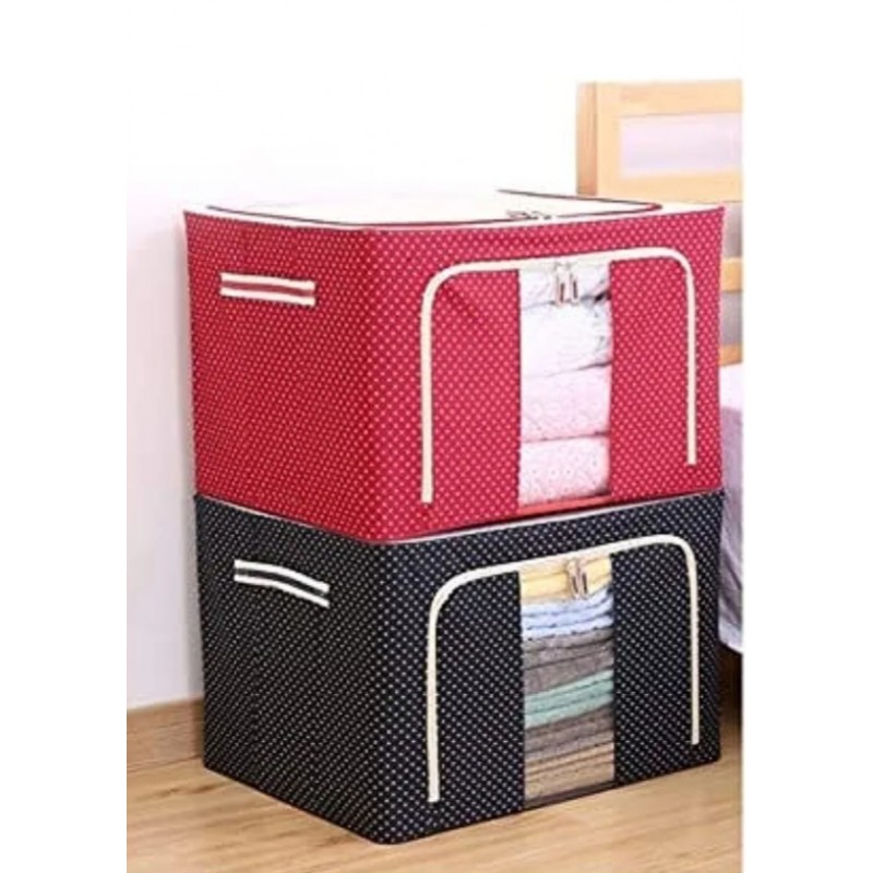 ⁦صندوق تخزين لون رمادي مع فتحة شفاف لرؤية ما بداخله⁩ - الصورة ⁦1⁩