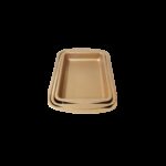 طقم ثلاث صواني فرن جرانيت مستطيل