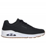 Skechers Men's Uno - Stand On Air Shoes - حذاء سكيتشرز أونو ستاند اون اير للرجال لون أسود وأبيض
