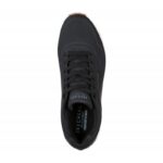⁦Skechers Men's Uno - Stand On Air Shoes - حذاء سكيتشرز أونو ستاند اون اير للرجال لون أسود وأبيض⁩ - الصورة ⁦3⁩