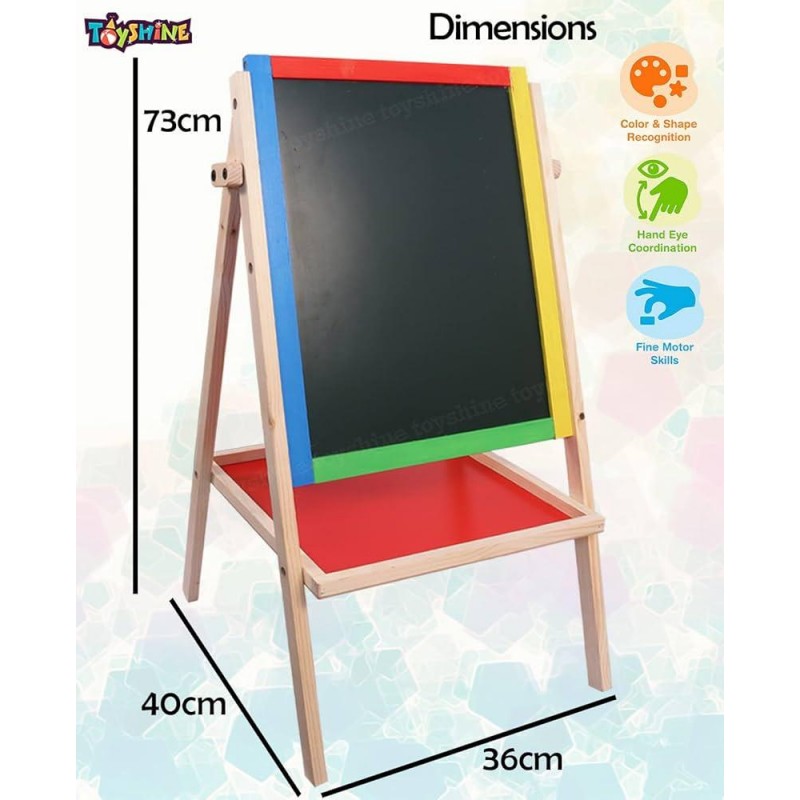 ⁦لوح ستاند خشب وجهين قياس 38*72 سم⁩ - الصورة ⁦1⁩