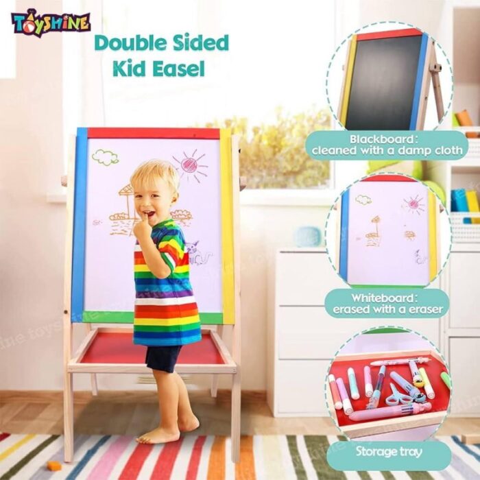 ⁦لوح ستاند خشب وجهين قياس 38*72 سم⁩ - الصورة ⁦2⁩