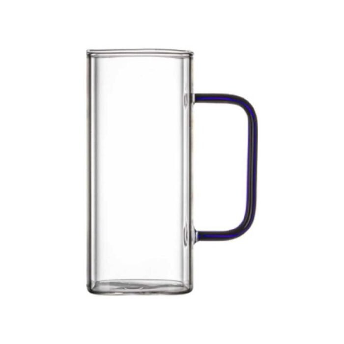 ⁦كاسة زجاج بتصميم مربع سعة 350 مل⁩ - الصورة ⁦6⁩