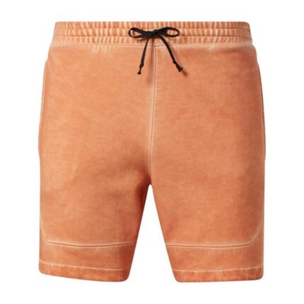 Reebok Men Basketball Court Top Bi-Dye Fleece Shorts- تيشيرت ريبوك باسكت بول كورت للرجال لون برتقالي