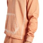 ⁦Reebok Men Basketball Court Top Bi-Dye Fleece Hoodie- هودي ريبوك كورت للرجال لون برتقالي⁩ - الصورة ⁦4⁩