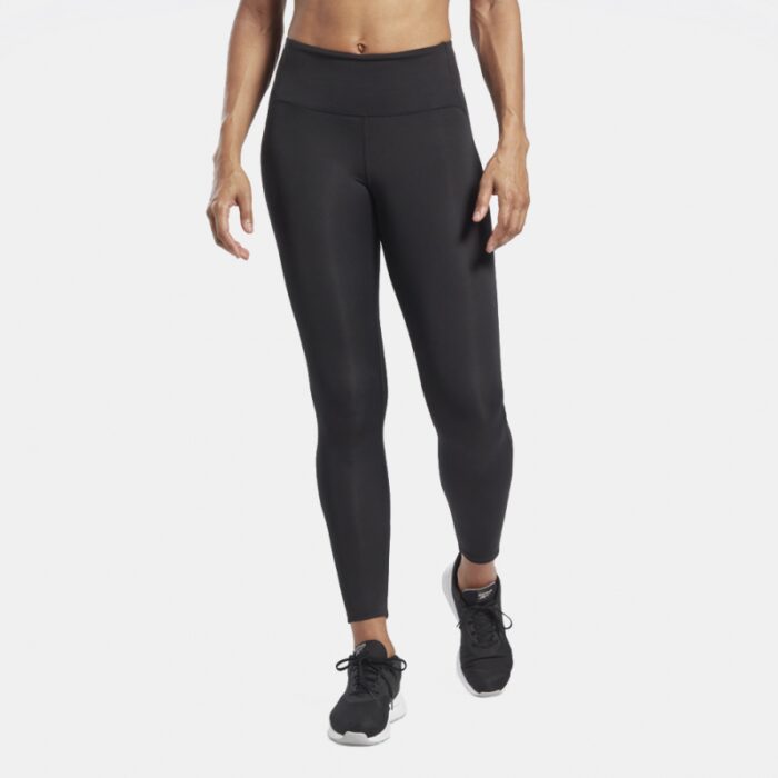 ⁦Reebok Women's Sport Lux Perform Leggings- بنطلون ضيق ريبوك سبورت لوكس بيرفورم للنساء لون أسود⁩ - الصورة ⁦2⁩