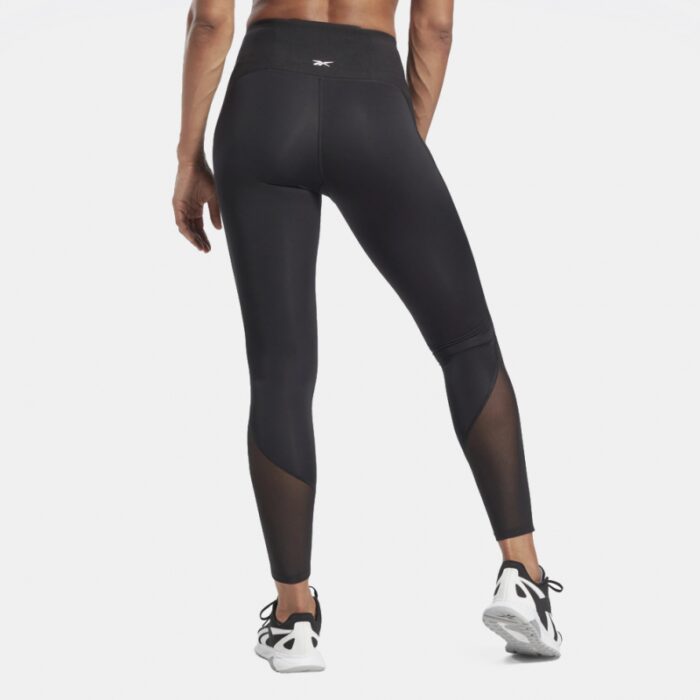 ⁦Reebok Women's Sport Lux Perform Leggings- بنطلون ضيق ريبوك سبورت لوكس بيرفورم للنساء لون أسود⁩ - الصورة ⁦3⁩