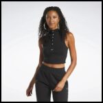 ⁦Reebok Women's Classics Cropped Fitted Jersey Tank Top⁩ - الصورة ⁦2⁩
