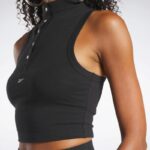 ⁦Reebok Women's Classics Cropped Fitted Jersey Tank Top⁩ - الصورة ⁦4⁩