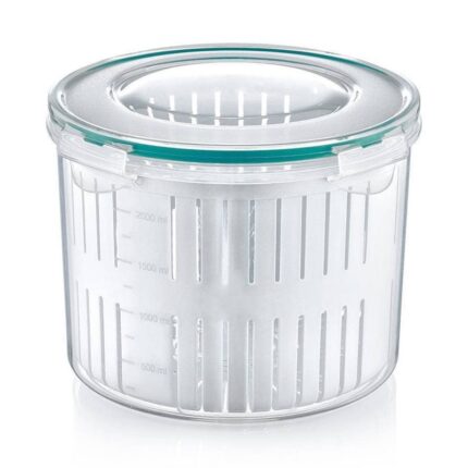 تبروير مخللات شفاف مع غطاء لون شفاف 2.5 لتر