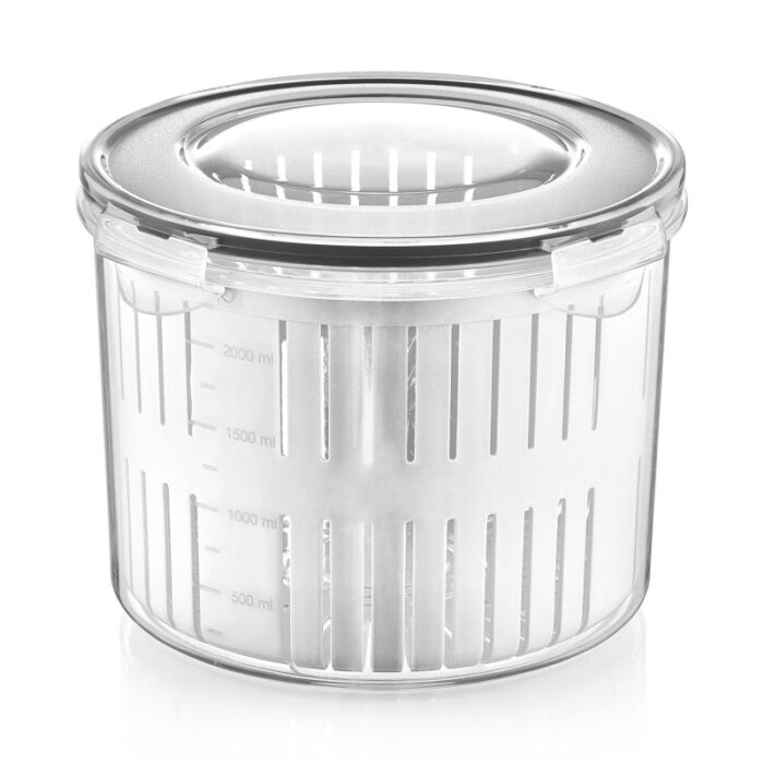 ⁦تبروير مخللات شفاف مع غطاء لون شفاف 2.5 لتر⁩ - الصورة ⁦3⁩