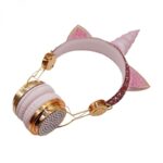 ⁦سماعات سلكية يونيكورن مع عصابة رأس قابلة للتعديل – لون زهري⁩ - الصورة ⁦4⁩