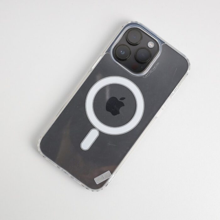 ⁦كفر جوال شفاف لأجهزة ايفون 15 برو ماكس يدعم الشحن اللاسلكي⁩ - الصورة ⁦5⁩