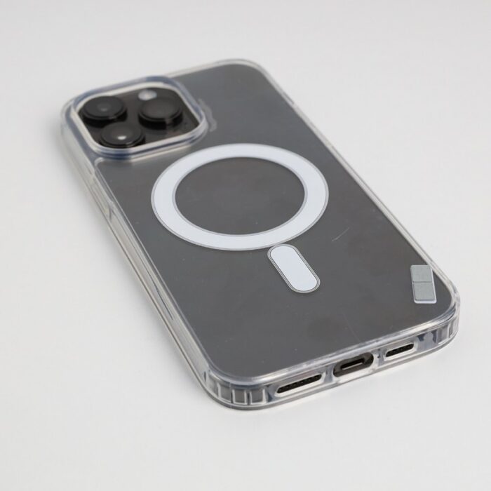 ⁦كفر جوال شفاف لأجهزة ايفون 15 برو ماكس يدعم الشحن اللاسلكي⁩ - الصورة ⁦7⁩